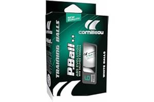 Cornilleau - Balles de ping-Pong 2 étoiles - Pack de 6 - Utilisation régulière - P-Ball ABS Evolution 2** X6