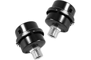 GANILITY Silenziatore Del Compressore D'aria - Filtro Di Aspirazione Senza Olio, 2 Pezzi 20mm Metallo, 1/2" Filetto