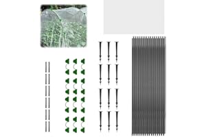 XEERUN 30 Pcs Garden Hoops for Netting，22 Ins Arch Garden Crop Protection Hoops,Garden Netting Support Hoops to Deter Insects Birds Pests,for Protect Plants Vegetables