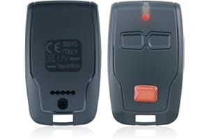 UOWW Telecomando per Porta del Garage per BFT Mitto 2 B RCB, Compatibile con BFT, 2 Canali 2 Tasti Rolling Code 433.92MHz per Porte Automatiche, Mitto 2, Kleio, Ghibli, TRC 2, TR
