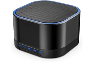 Magicteam White Noise Machine Einschlafhilfe Weißes Rauschen mit 20 Klängen Naturgeräusche 32 stufige Lautstärke 5 Timer Memory Funktion für Baby Kinder Erwachsene