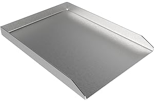 ELITE BBQ Plancha Grillplatte 40x30cm aus 4mm Edelstahl für Gasgrill - Ideal für Smash Burger geeignet mit Napoleon Freestyle 365 und Weber Spirit, Flache Grillplatte für Perfekte Grillergebnisse