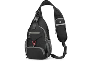 Waniki Torba na klatkę piersiową, męska, lekka torba na ramię, torba sportowa, wodoszczelna, nylonowa, crossbody, dla mężczyzn i kobiet, na wędrówki, do uprawiania sportu, jazdy na rowerze, biegania,