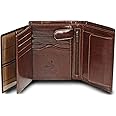 VISCONTI LUXURY BROWN LEATHER 8 CARD MULTI-FUNCTION WALLET MZ-3
