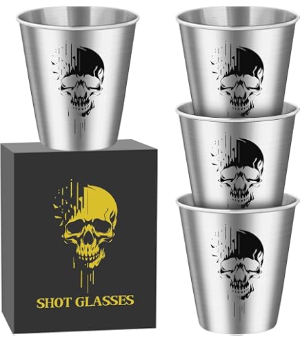 Premium 3D Totenkopf Shotglas 80 Ml – Aus Borosilikatglas, Spülmaschinenfest, In Geschenkbox