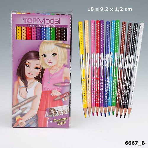 12 TopModel crayons Basic