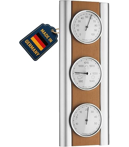 TFA Dostmann Stazione Meteo analogica, in Legno Massiccio, 20.1028.05