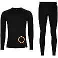 DANISH ENDURANCE Merino Wool Base Layer Men, Thermal Set Men, Long Johns & Long Sleeve Top, Thermal Underwear