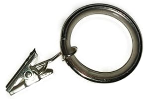 ‎NRV-OUTDOORBEDARF NRV-Outdoorbedarf Gardinenringe mit Gleiteinlage | Messing-glänzend | Set à 20 Stück | Rundring aus Metall - mit Gleiteinlage | für Ø16 & Ø20 & Ø25mm Gardinenstangen mit Metallclip