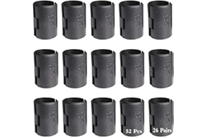 GUANGTOUL Klipsy do półek drucianych 52 szt. drucianych półek do półek 1,9 cm zamienniki rękawów półkowych do systemu regałów drucianych, pasują do grupy Thunder Alera, Honey Can Do, Eagle, Metro i innych