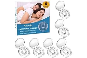 CABLELERA Anti Schnarch Nasenclip Schnarchstopper, 6PCS Wiederverwendbares Schnarchen Stopper Nasenklammer, Anti Snoring NasenClip für Entspannte Nächte, Möglich bessere Atmung, Schlafapnoe