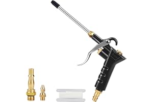 ASTARYE Air Blow Gun Air Compressor Duster with Extension Nozzle with 1/4" BSP British & German High Pressure Pistol-Grip Connector Pneumatic Air Duster Cleaning Tool