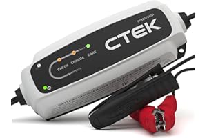 CTEK 40-106 CT5 Start/Stop, Battery Charger 12 V, Trickle Charger, Intelligent Charger, Car Battery, Charger, Battery Care with Desulphation Program and Start/Stop Technology, White/Black