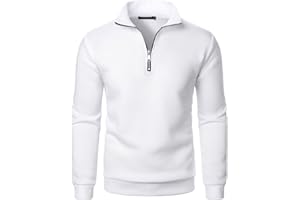 Qmfvqi Half Zip Pullover Herren Ohne Kapuze Männer für Solid Arbeitspullover Oversize Winter Sport Arbeitspullover Sweater Men