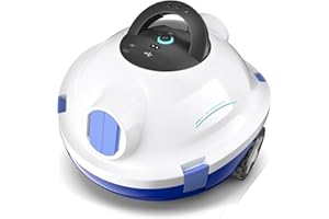 MEDOXA Poolroboter, kabelloser Poolsauger, Dunkelgrau Y10 Schnurloser Roboter-Poolreiniger, automatischer, leistungsstarker Poolsauger, 90 Minuten Laufzeit, selbstparkend, ideal für Flache