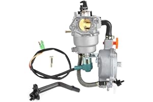 Belissy LPG Generator 5.5KW Generator, LPG CNG Generator Dual Fuel Carburetor Fit for GX390 188F Manual Choke Accessories 4.5 5.5KW