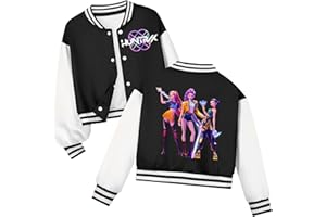 WOGOYO Fille Garçon Kpop D-Demon H-Hunters Veste Enfants Mode Filles Mignon Sweat À Manches Longues Hauts Décontractés Hoodie