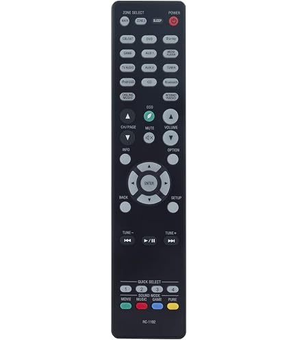 RC-1230 Remplacement de la télécommande Convient pour Denon Home Theater Sound Bar System