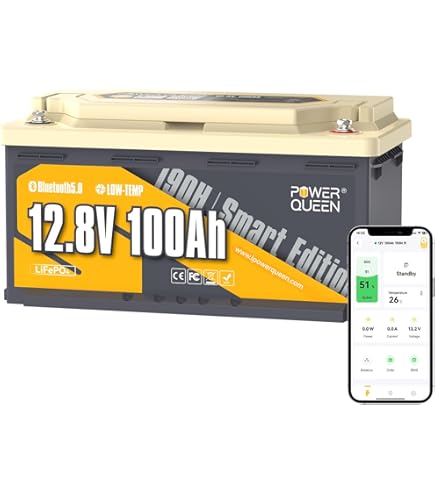 Batterie Lithium FEENCE BT12200 12,8V 200Ah Bluetooth – Solaire, Camping-car, Bateau