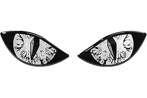 ‎BIKE-LABEL BIKE-label Reflex Aufkleber 3D Böse Augen Auto Motorrad Helm Weiß 910069VA