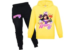 YUANZLN Aphmau Merch Girls Tracksuit Hoodie & Pant 2Pcs Sets Cartoon Casual Kids Clothing 1-13 Years