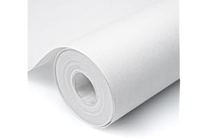 Besto Lining Paper for Walls Paintable Lining Paper 10mx53cm Thick Backing Paper Wallpaper Plain White Suitable for Covering Small Cracks and Imperfections 800 Grade