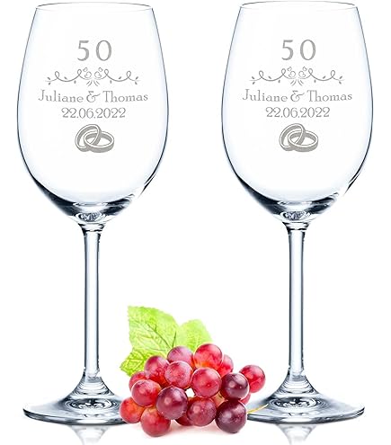 Verres à Vin Gravés Leonardo Puccini - Message Humoristique 'Le Vin Est Facile Pour Vous' - Idéal Cadeau Pour Amateurs De Vin