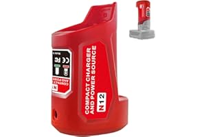 TPDL For Milwaukee 12 V M12 Battery Adapter, with 12 V DC Connection and USB Outport Power Wheels Power Source Charger Adapter, and Input Type C Port Charging of M12 Battery