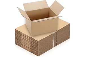 ARLI Faltkarton 200x150x90mm Karton 25 Stück braun 1 wellig rechteckig Versandkarton klein Faltkartons Paket 25x Versandkartons 200 x 150 x 90 mm (25)