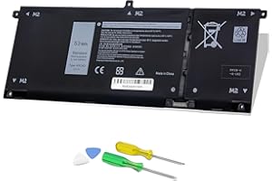 ZJWDATG 15V 53Wh H5CKD Laptop Battery Compatible With Dell Latitude 3410 3510 Inspiron 5400 5406 7405 7300 7306 7500 7506 2-in-1 Silver 5300 5402 5408 5409 5501 5508 Vostro 5300 5301 5401 Etc
