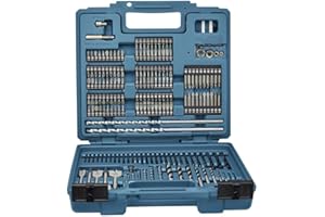 Makita E-11689 Zestaw Akcesoriów, Zielony/Srebrny, ‎335 x 315 x 115 cm; 4.71 kg, 256 Elementów