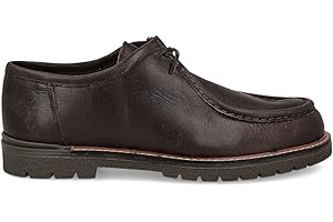 PAYMA - Mocassino da Uomo in Pelle. Wallabee Scarpe da Barca con Lacci. Derby Brogue. Suola di Gomma. Colori Cioccolato e Bordeaux.