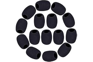 LIUJZZJ Revers Headset Mikrofon Windschutzscheiben Schaum Mikrofon Deckel Mini Größe 15 Stück