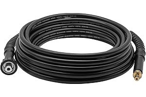Fai Top 10M Tuyau de Rechange Haute Pression,10mm x M22 Connecteurs,Rondelle Tuyau De Nettoyage À l'eau Nettoyeur Haute Pression Accessoire pour Karcher K2 (Ancien Modèle)