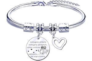 FGHJK Pulsera Amiga Regalo de Amiga Regalo Amiga Cumpleaños Navidad Regalo de Graduación Regalos para Amigas Regalos Originales para Amigas Pulsera Mejor Amiga