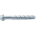 CONFAST LDC384 3/8" x 4" Zinc Plated Large Diameter Concrete Screw for Anchoring to Masonry, Brick or Block (30 per Box)