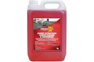 Ideal 365 Cherry Carpet Shampoo and Upholstery Cleaning Solution 5 Litres – Pet Carpet Cleaner with Odour Removal Suitable for All Machines
