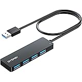 BYEASY USB Hub, 4 Port USB 3.1 Hub Type A Ultra Slim Extra Light Portable Data Hub, Data Hub for iMac Pro, MacBook Air, Mac M