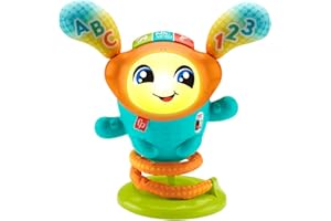 Fisher-Price Mon Petit DJ (version française), jouet d’éveil musical interactif avec lumières et animation, pour bébés et tout-petits, Jouet Enfant, Dès 9 mois, HJP88