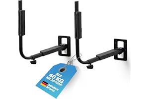 Fischer Väggfäste takbox, hållare av metall, med monteringsmaterial, platsbesparande förvaring för garage och källare, mångsi