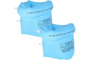Abaodam 1Pair Inflatable Arm Floaties for Adults Durable Swim Sleeves Comfortable Design for Beginners for Pool and Summer Fun of