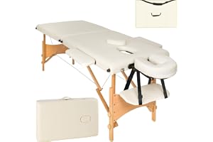 tectake 401462 2-zons massagebänk 5 cm stoppning + väska