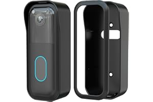 TIZOMI Blink Doorbell Mount, Adhesive Door Mount for New Blink Doorbell Camera, Easy 2-Way Installation with Strong Tape & Screws, No Drilling, No Sensor Blockage, Black