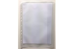 ‎PS-HANDELSHAUS 25x Prospekthülle Dokumentenhülle, Dokumentenecht, Größe Folio A4+ ÜBERGRÖßE mit Klappe 233x330mm 120my (0,12mm) genarbt ohne Weichmacher, recycelbar !