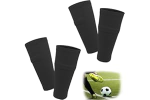 ‎FIBOGOUP FIBOGOUP 2 Paar Schienbeinschoner Halter Kinder Herren,Stutzen mit Optimierter Einstecktasche,Fußball Schienbeinschoner Sleeves Socken,Atmungsaktiv-rutschhemmend-stabil