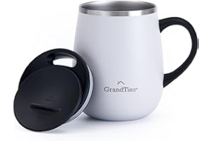 Grandties Isolierter Kaffeebecher mit Schiebedeckel, 460 ml