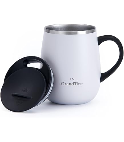 Tazza Termica Chic.Mic In Acciaio Inox 420 Ml – Love Yourself, Doppia Parete, Mantiene Caldo 3 Ore