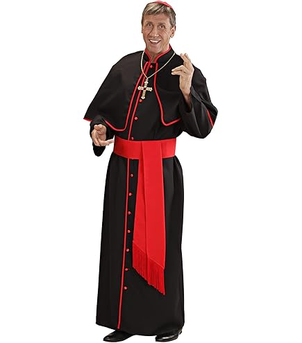 Vestito Prete Carnevale Set Prete Parroco Con Catena Croce E