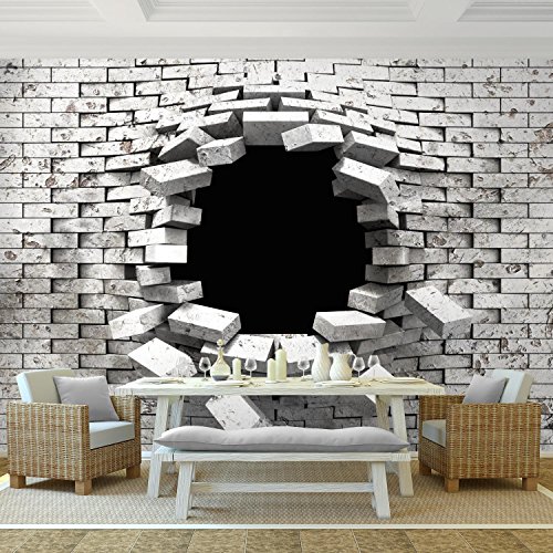 Fototapete Steinwand 308 x 220 cm – Vliestapete – Wandtapete – Vlies Phototapete – Wand – Wandbilder XXL – !!! 100% MADE IN GERMANY !!! Runa Tapete 9054010a - 2