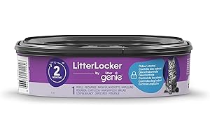 Litter Genie LitterLocker, 1er-Pack Nachfüllkassette, Original-Spezialfolie mit Geruchsbarriere garantiert 100% Geruchsschutz, 2-Monats-Kassette